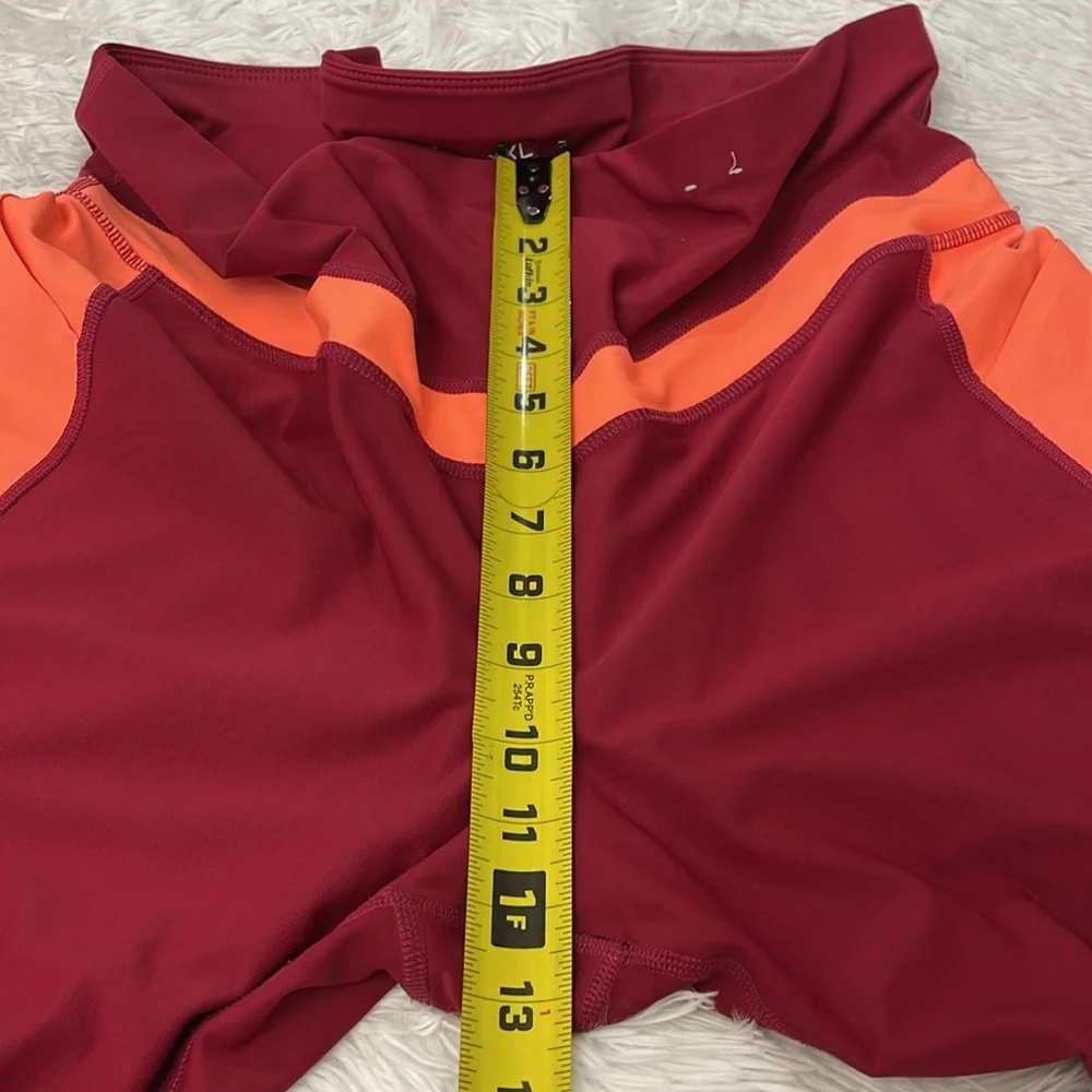 Xersion Red and Orange Leggings for Active Comfort WOMENS SIZE XXL